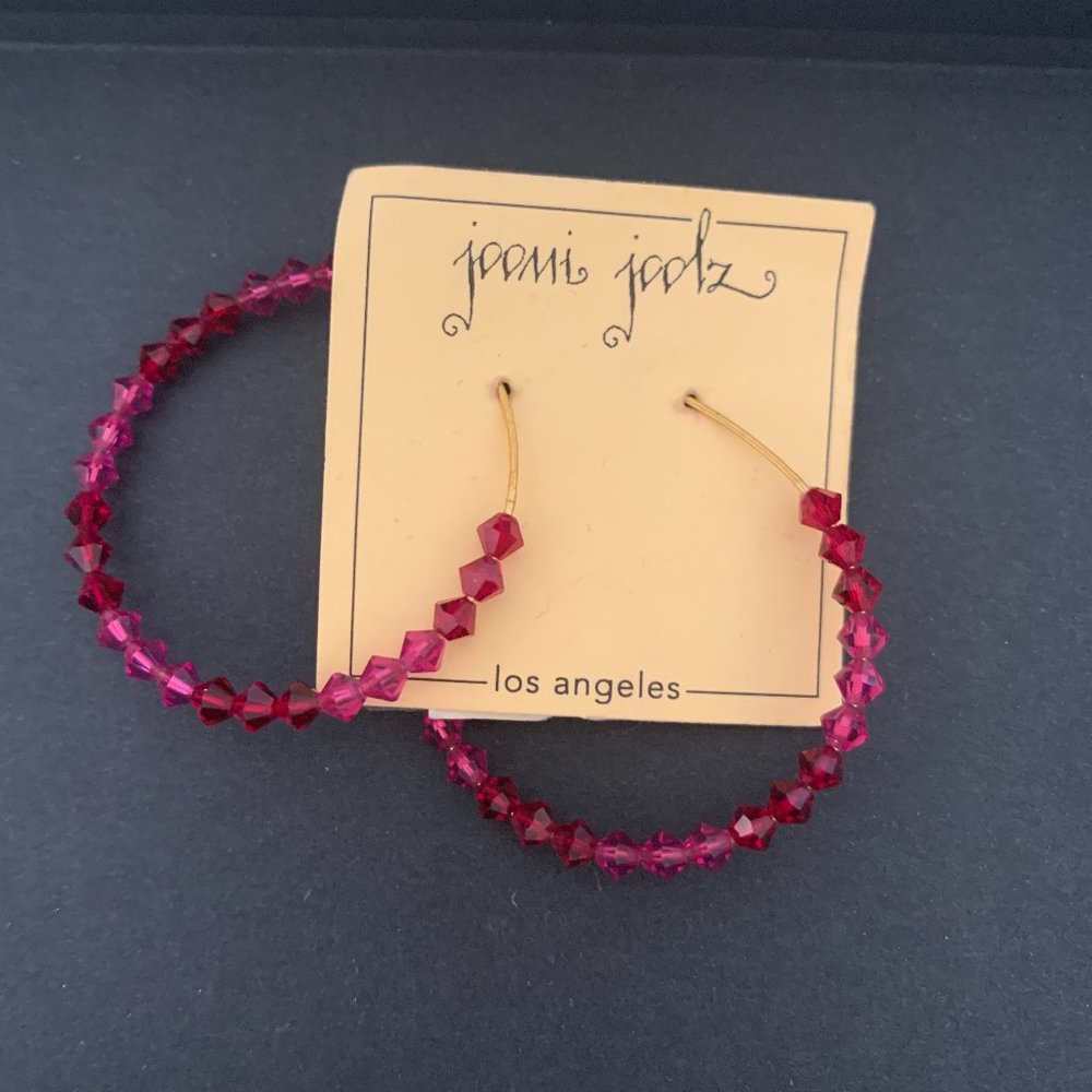 Joomi Joolz Beaded Hoop Earrings